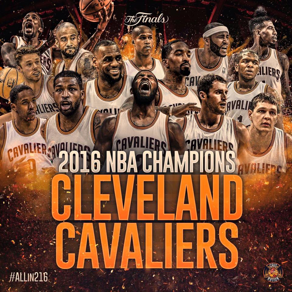 Cleveland CAVALIERS 2016 Championship Poster, Cleveland Cavaliers